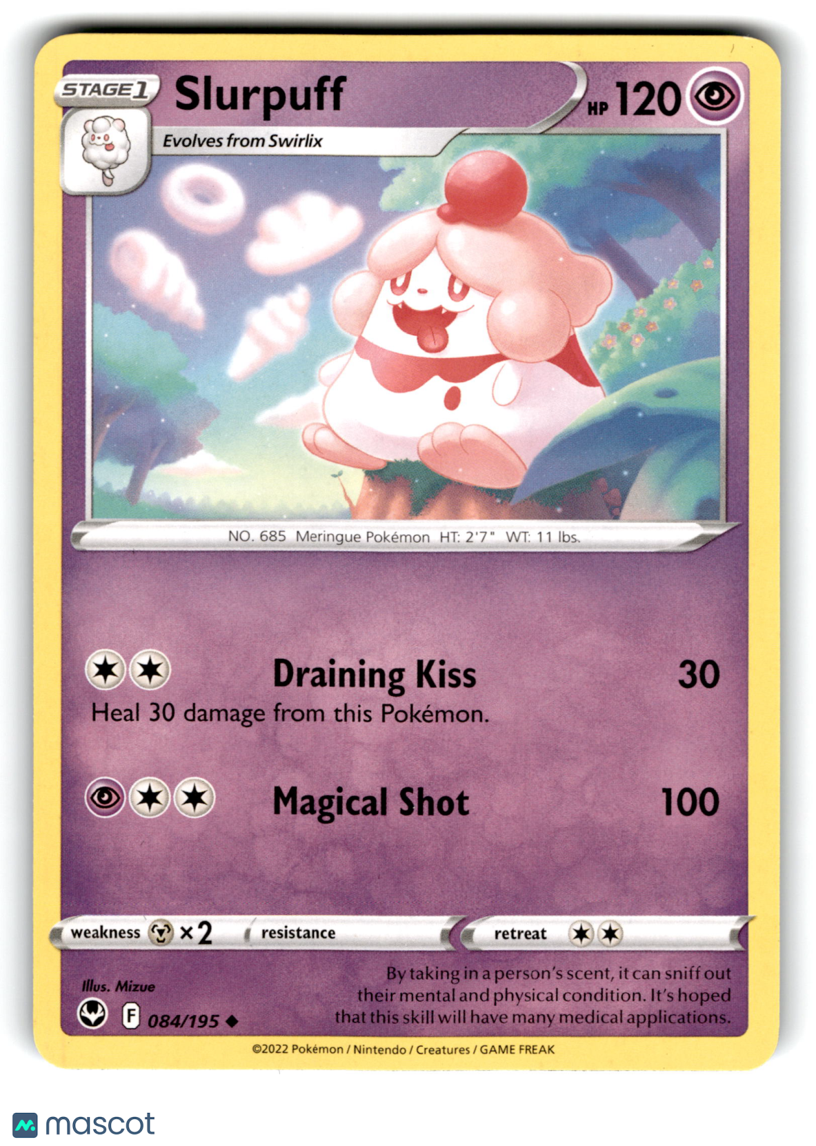 2022 Pokemon Slurpuff #84/195