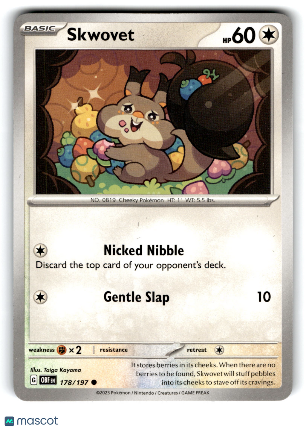 2023 Pokemon Skwovet #178/197