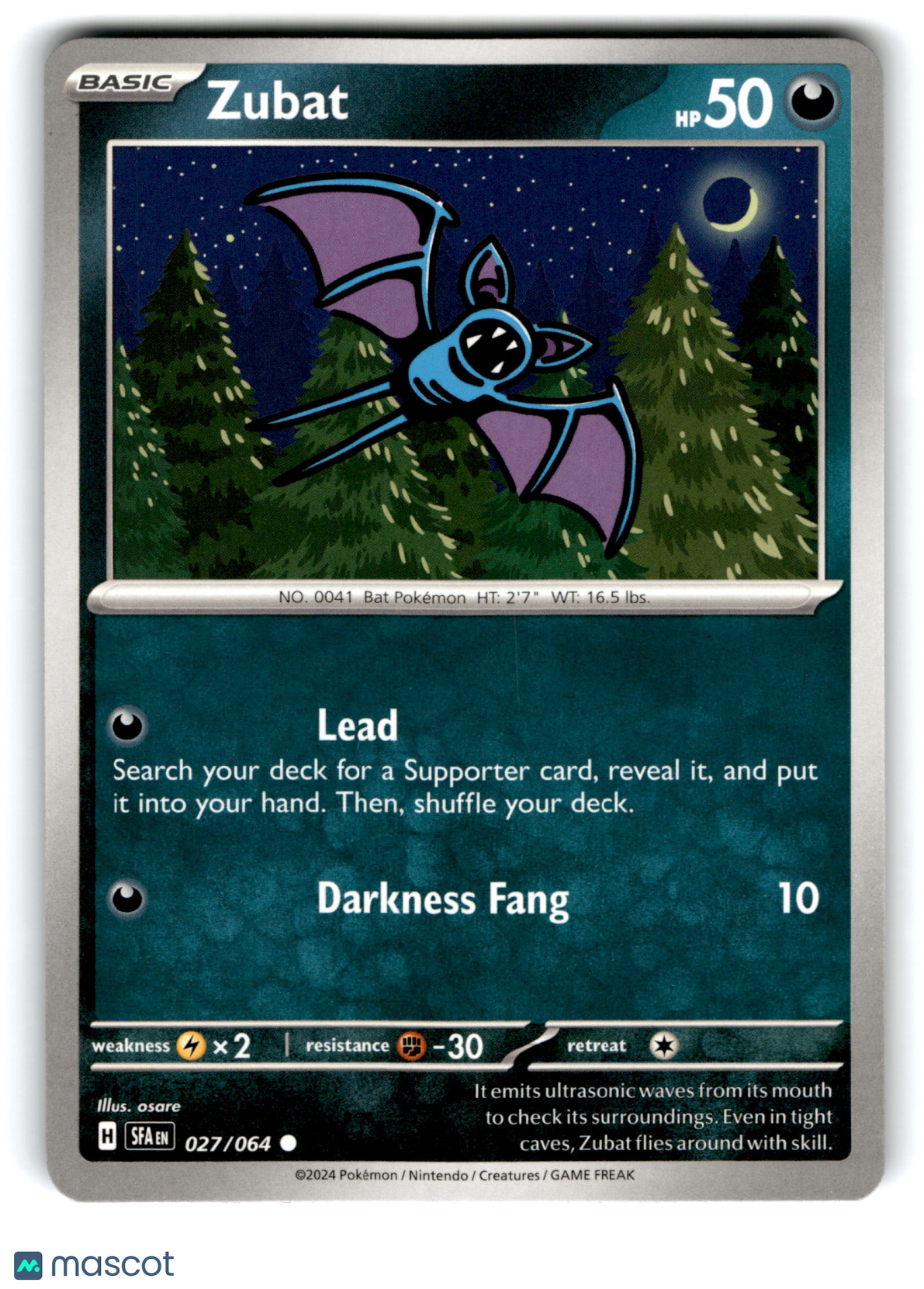 2024 Pokemon Zubat #27/64