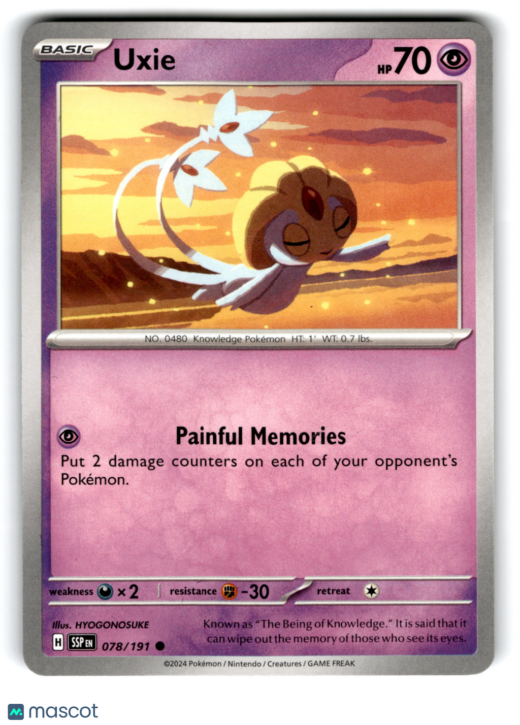 2024 Pokemon Uxie #78/191