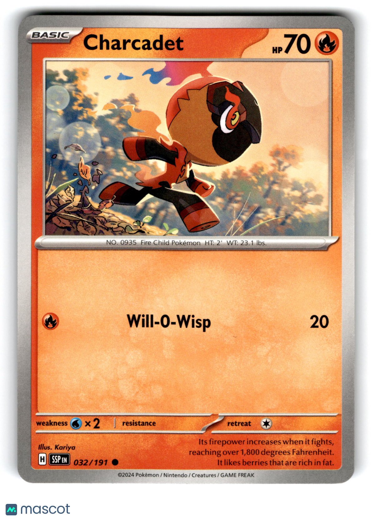 2024 Pokemon Charcadet #32/191
