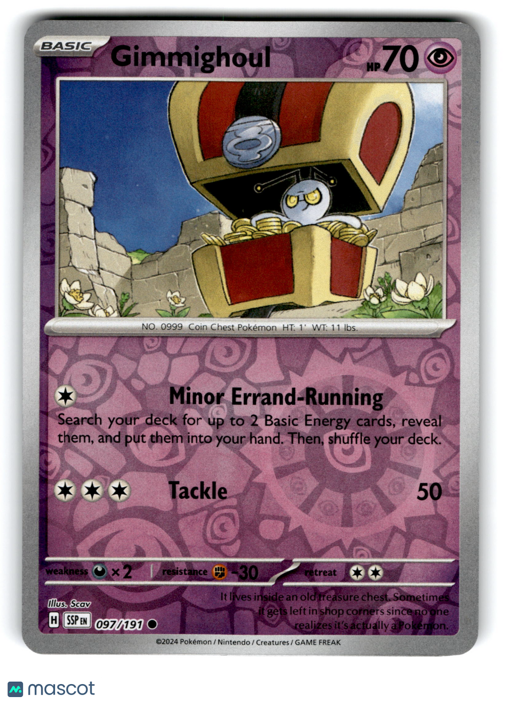 2024 Pokemon Gimmighoul #97/191