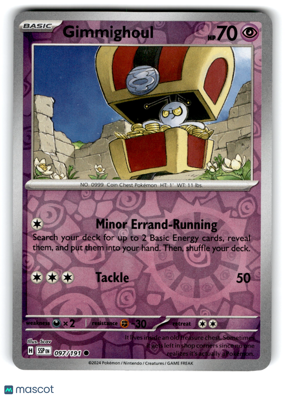 2024 Pokemon Gimmighoul #97/191
