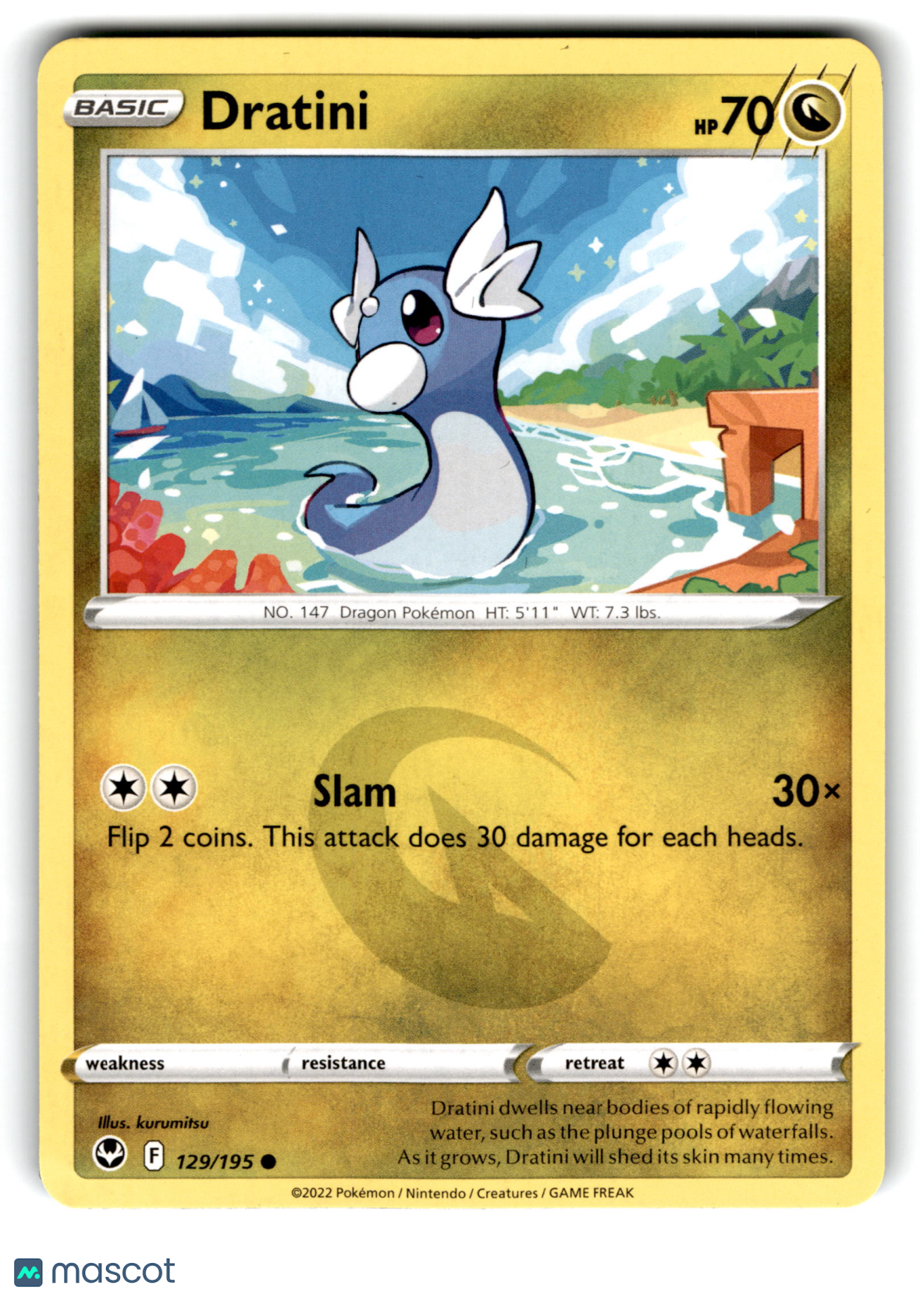 2022 Pokemon Dratini #129/195