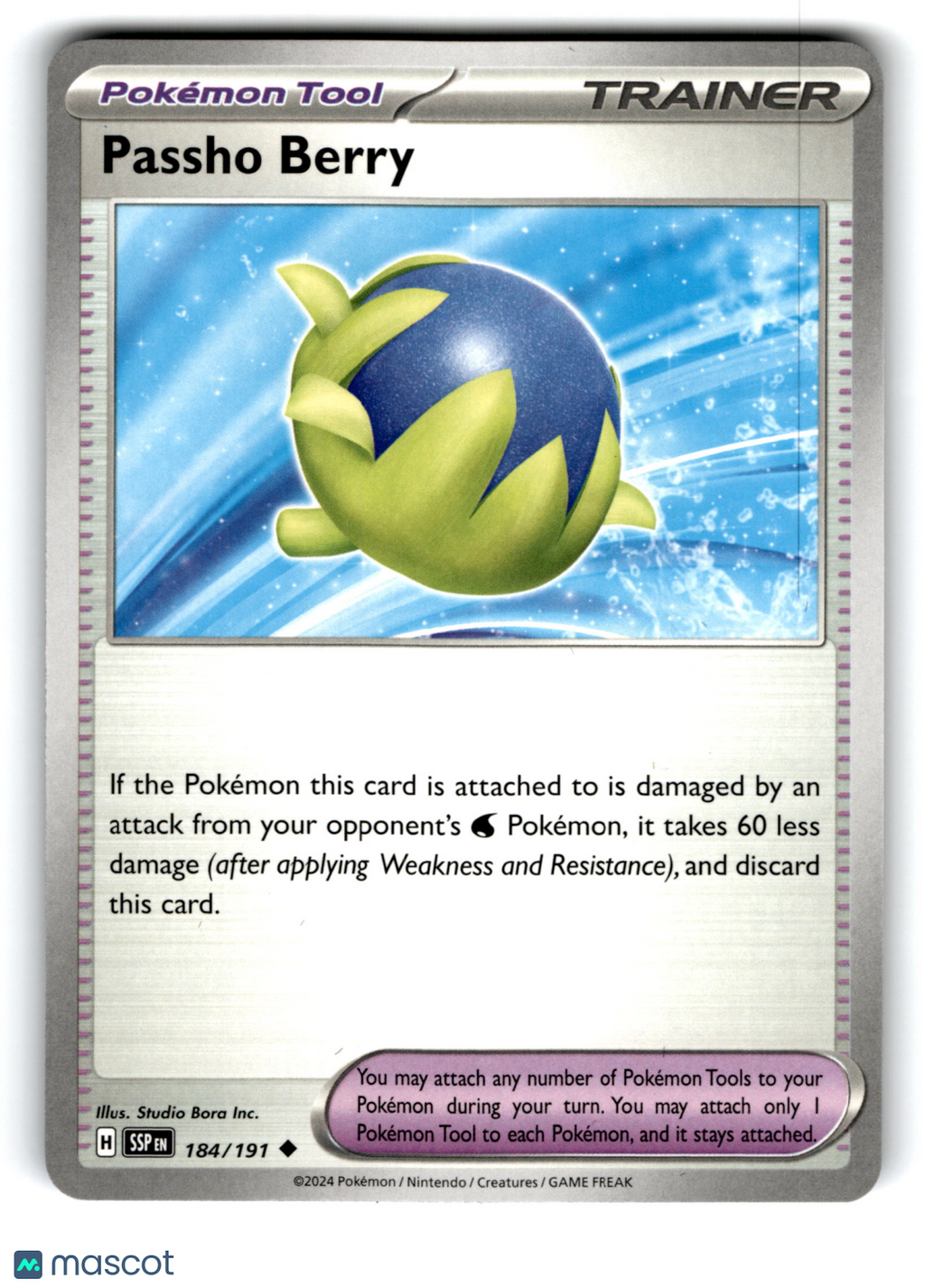 2024 Pokemon Passho Berry #184/191