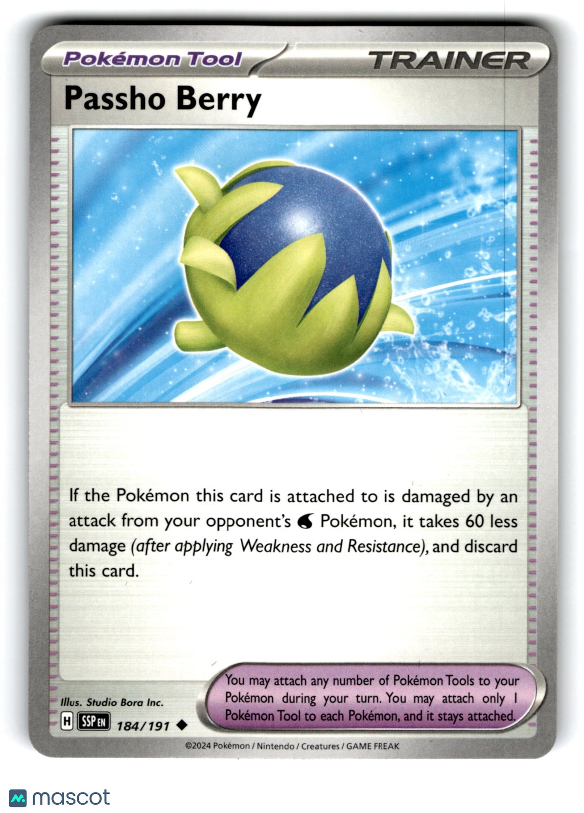 2024 Pokemon Passho Berry #184/191