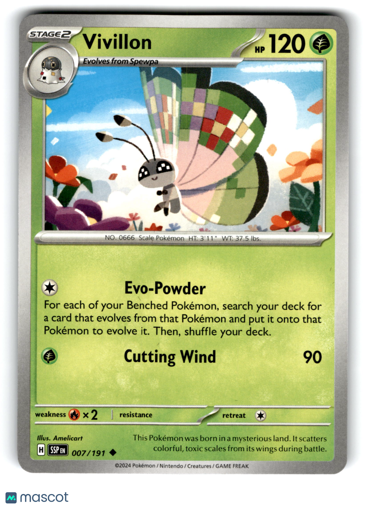 2024 Pokemon Vivillon #7/191