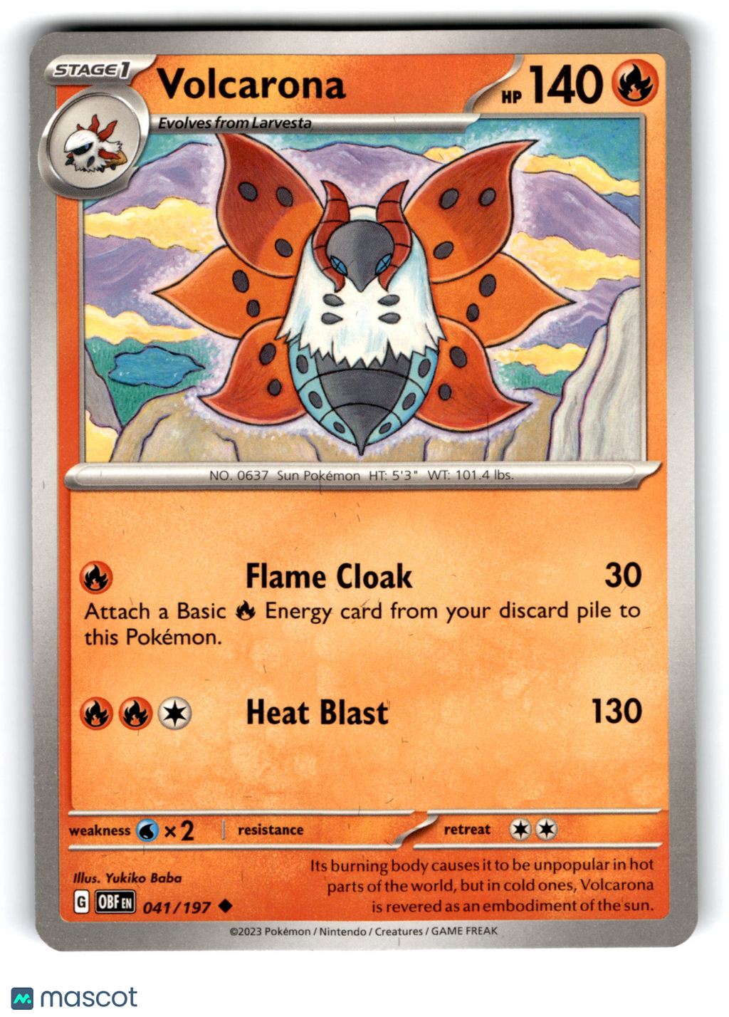 2023 Pokemon Volcarona #41/197
