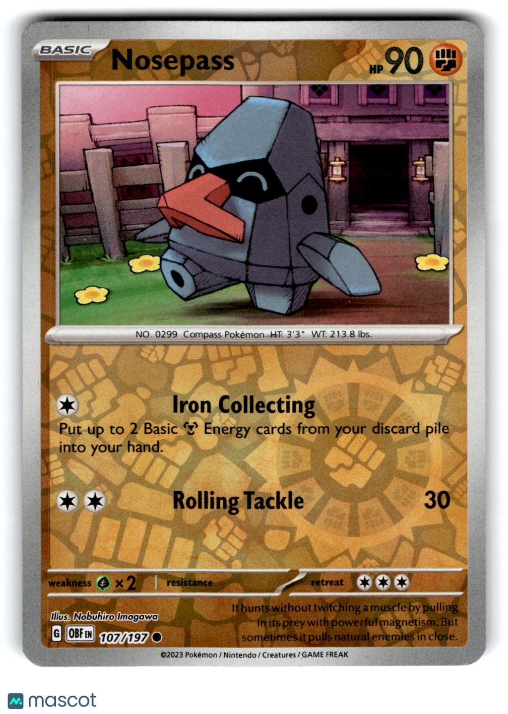 2023 Pokemon Nosepass #107/197