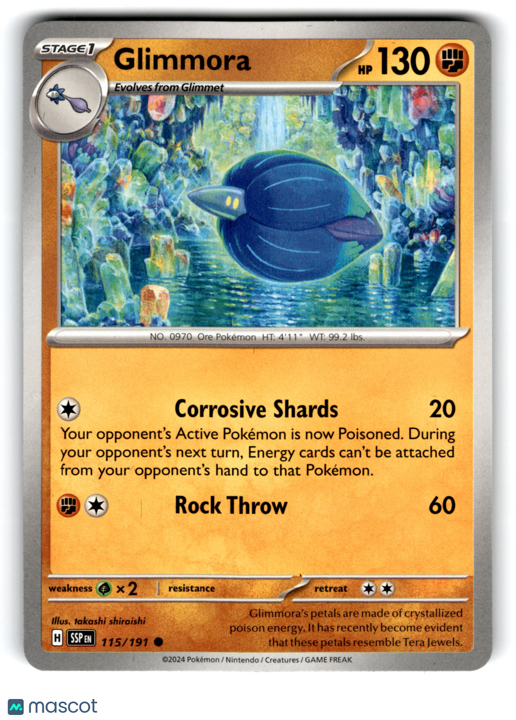 2024 Pokemon Glimmora #115/191