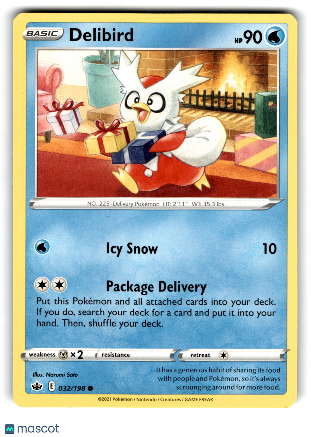 2021 Pokemon Delibird #32/198
