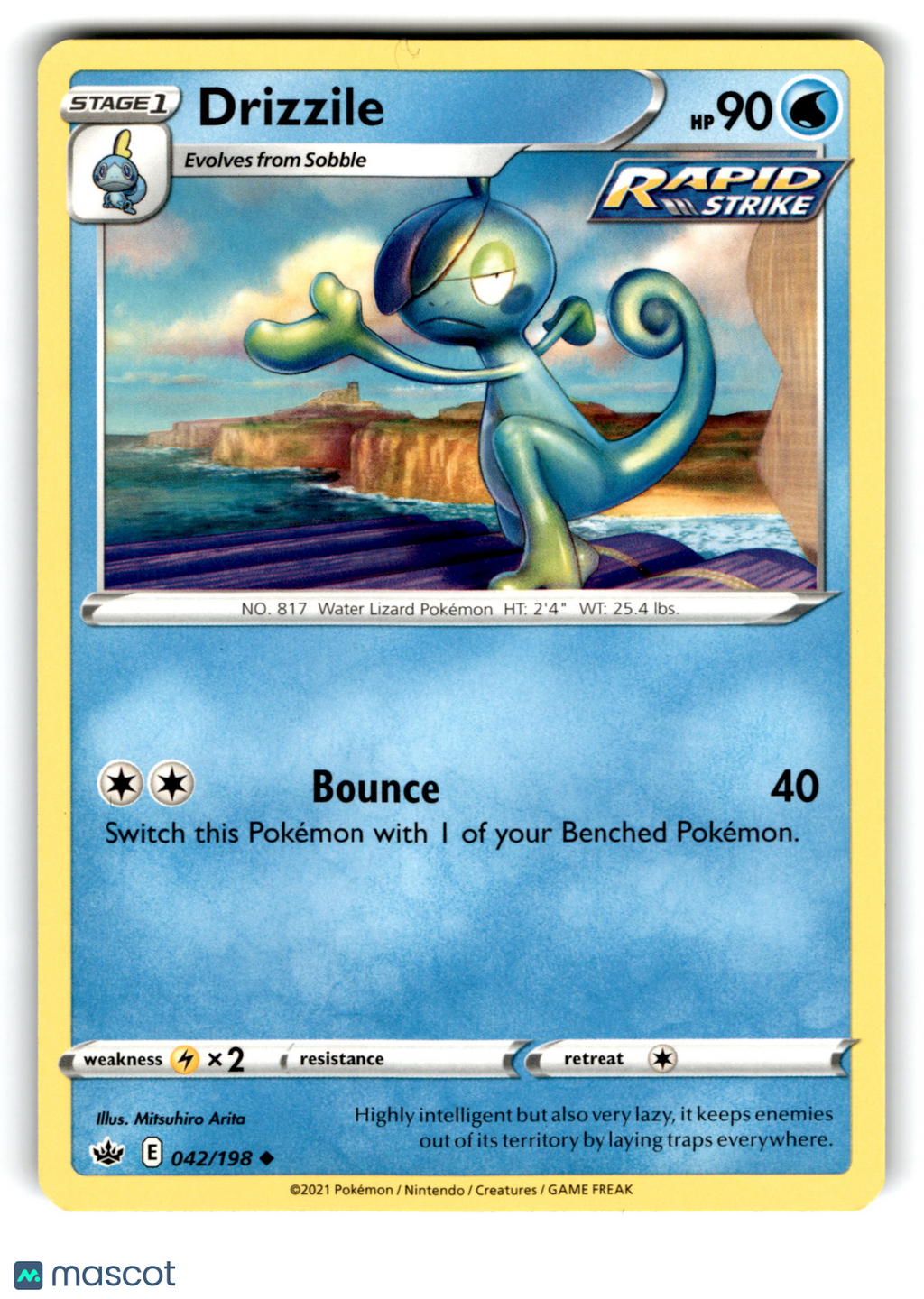 2021 Pokemon Drizzile #42/198