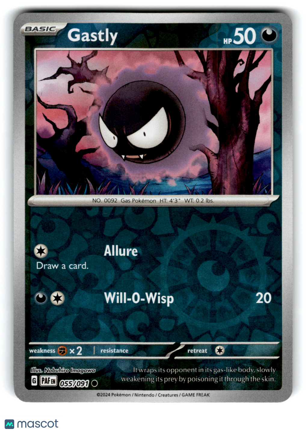 2024 Pokemon Gastly #55/91
