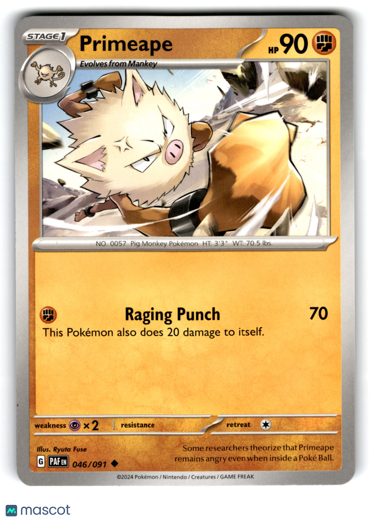 2024 Pokemon Primeape #46/91