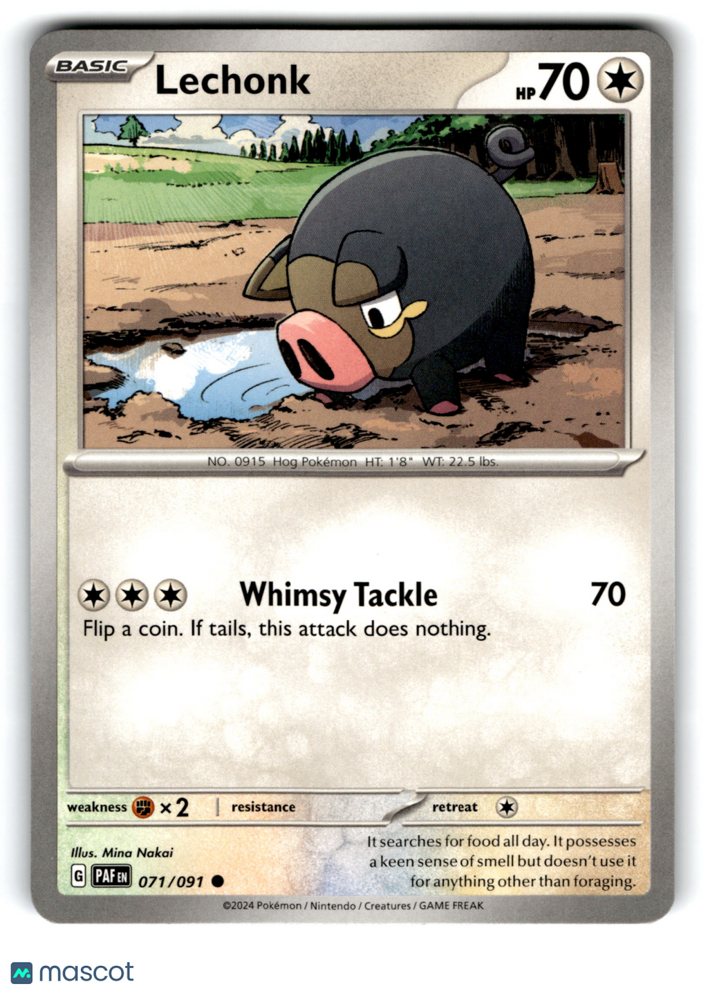 2024 Pokemon Lechonk #71/91