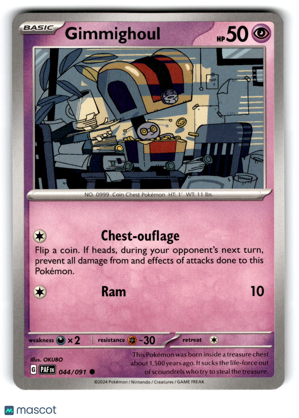 2024 Pokemon Gimmighoul #44/91