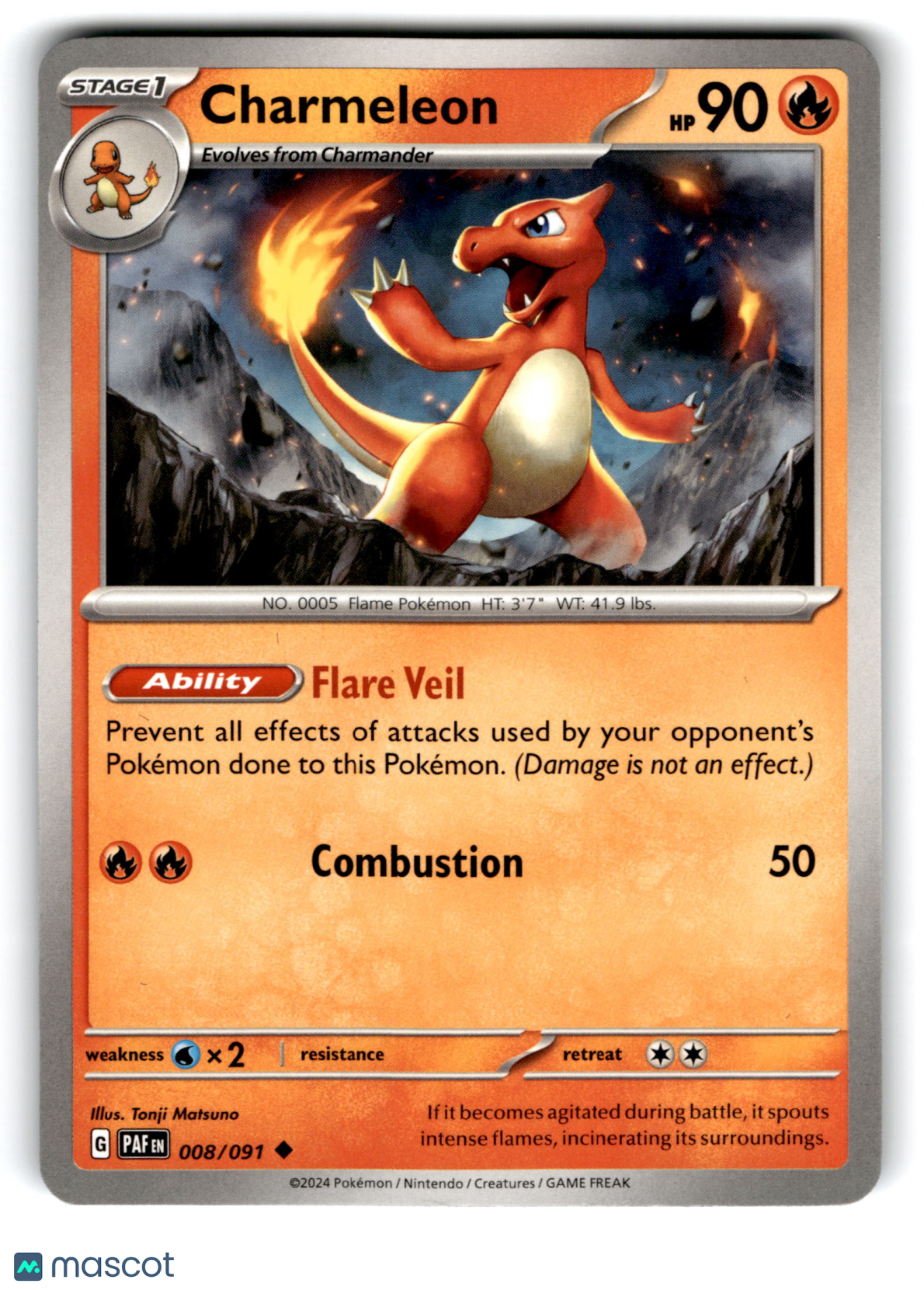 2024 Pokemon Charmeleon #8/91