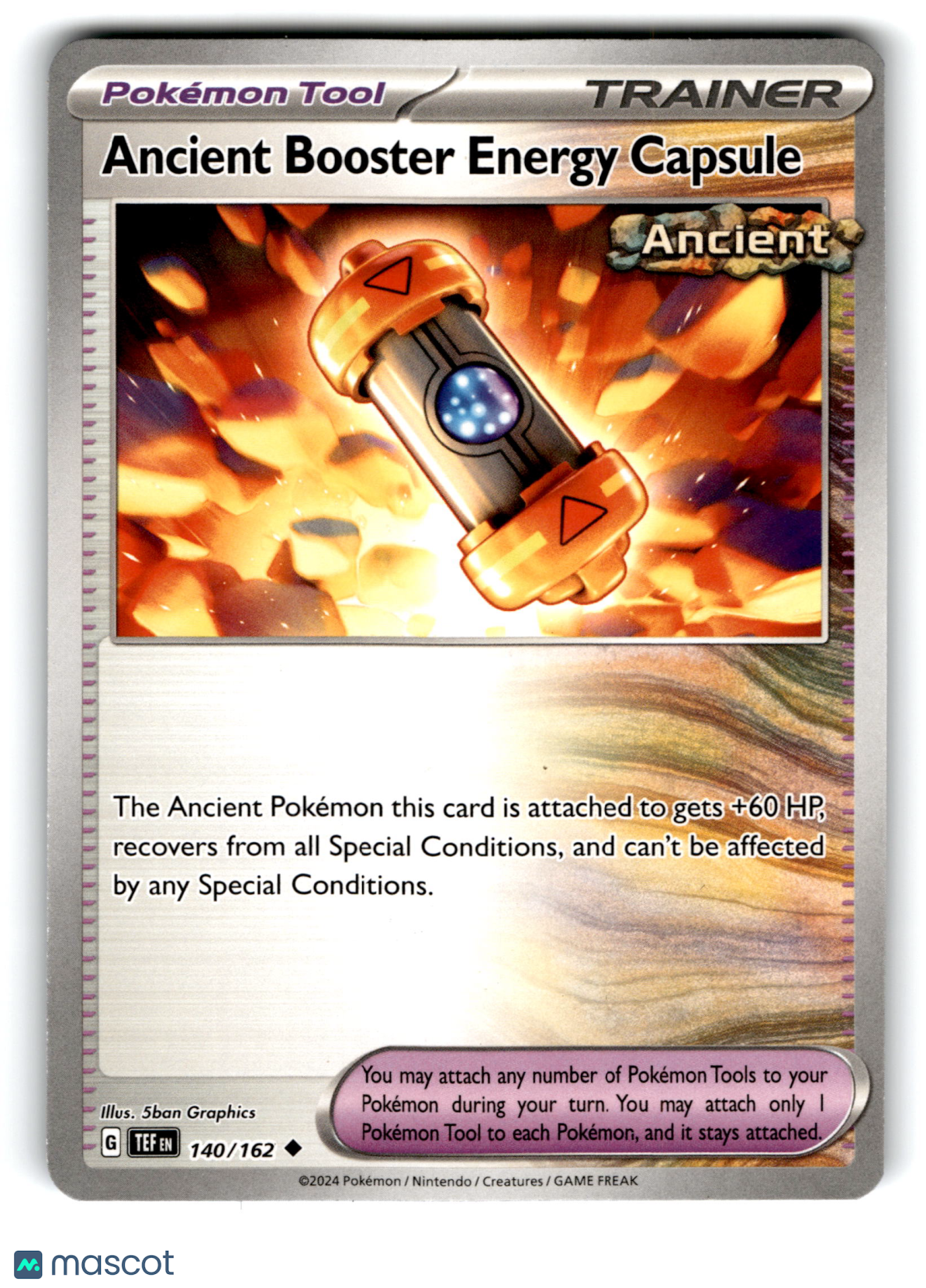 2024 Pokemon Ancient Booster Energy Capsule #140/162
