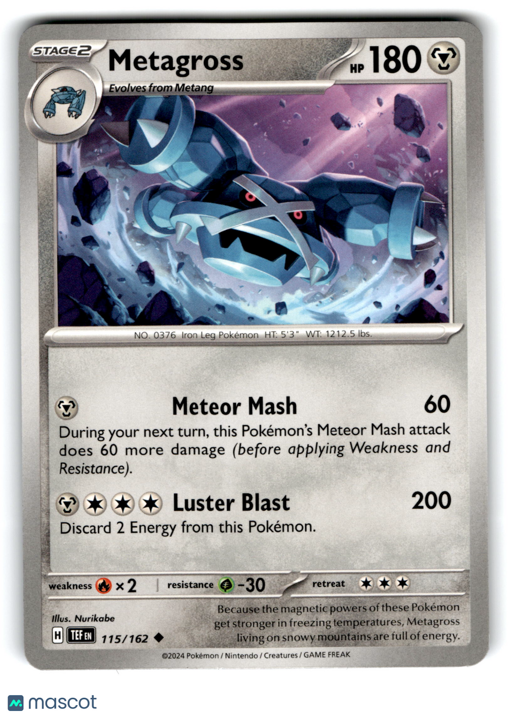 2024 Pokemon Metagross #115/162