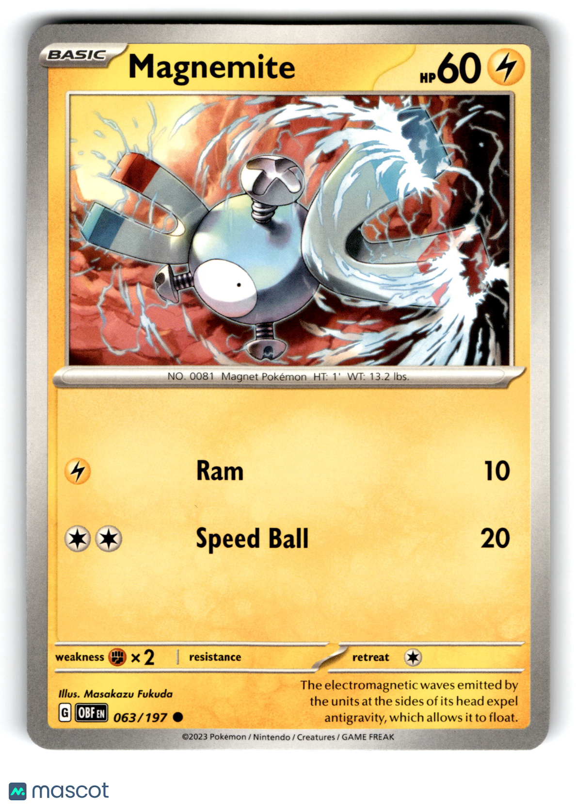 2023 Pokemon Magnemite #63/197