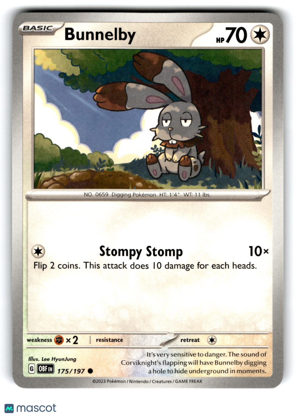2023 Pokemon Bunnelby #175/197
