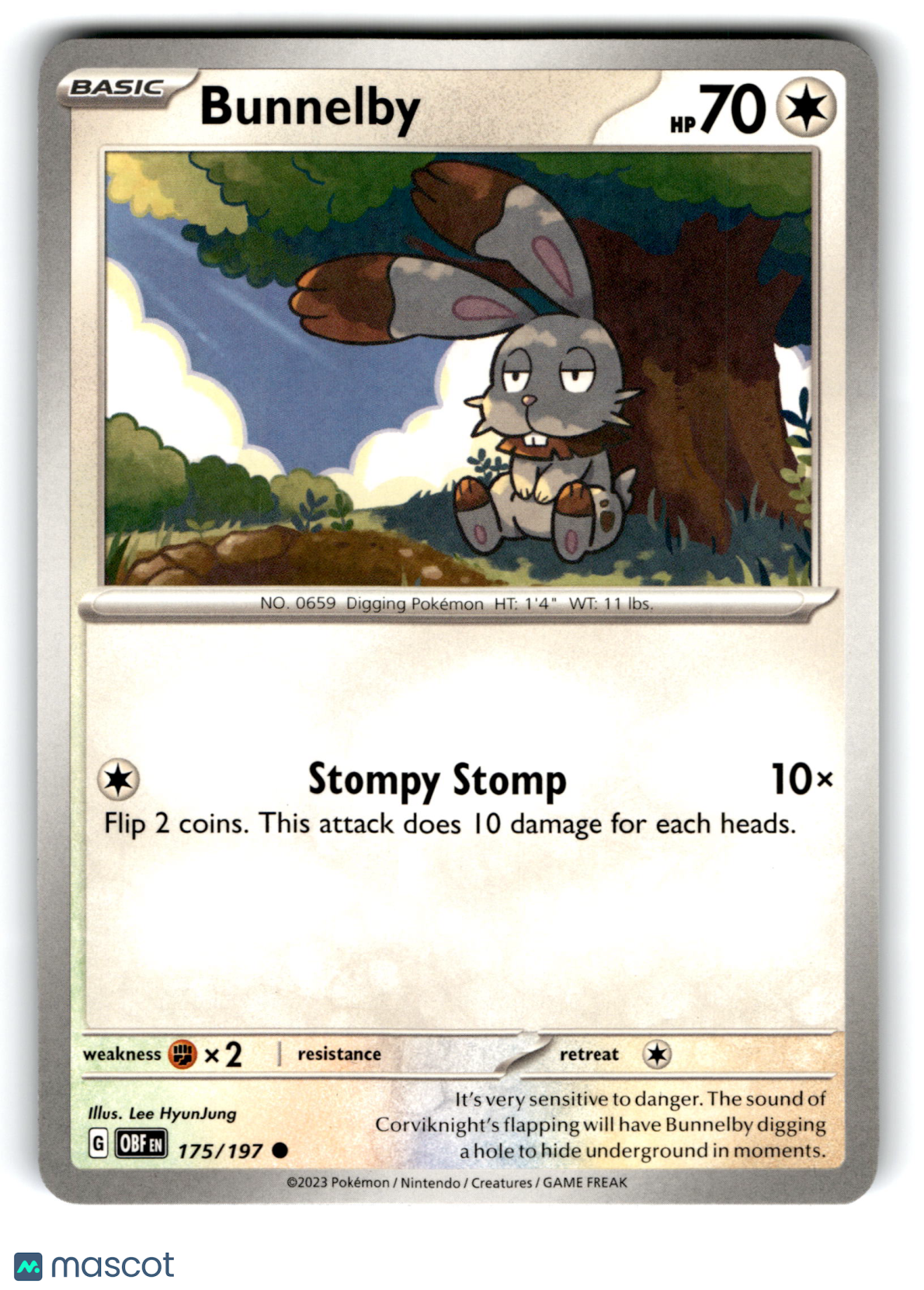 2023 Pokemon Bunnelby #175/197