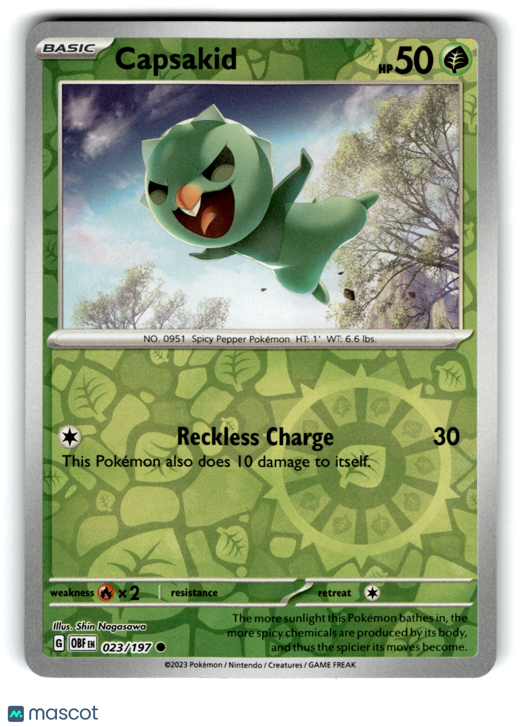 2023 Pokemon Capsakid #23/197