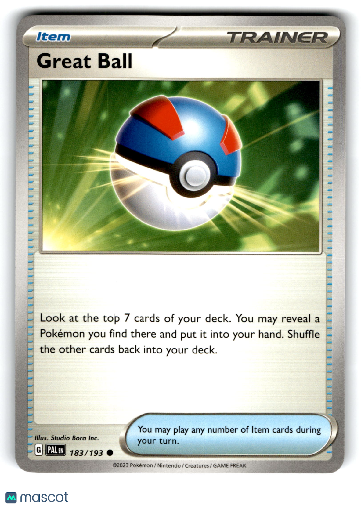 2023 Pokemon Great Ball #183/193