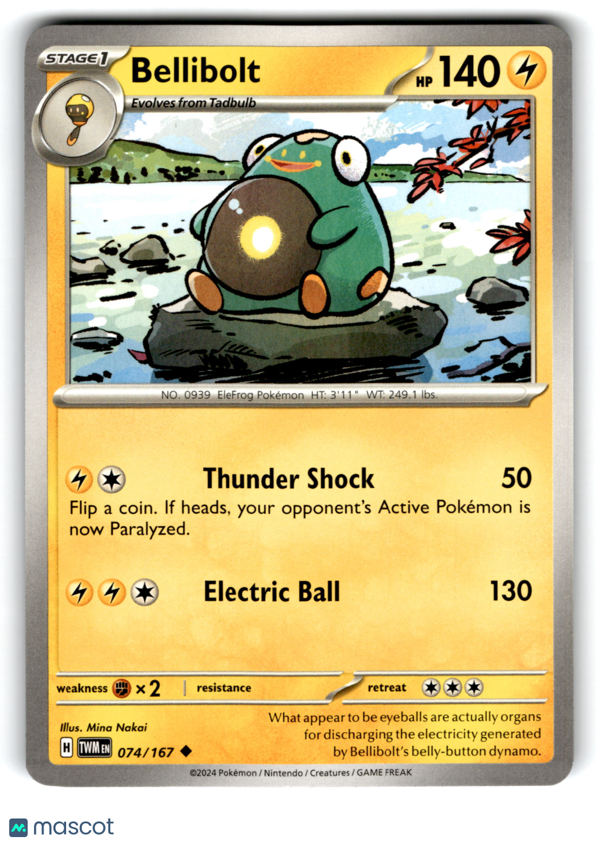 2024 Pokemon Bellibolt #74/167