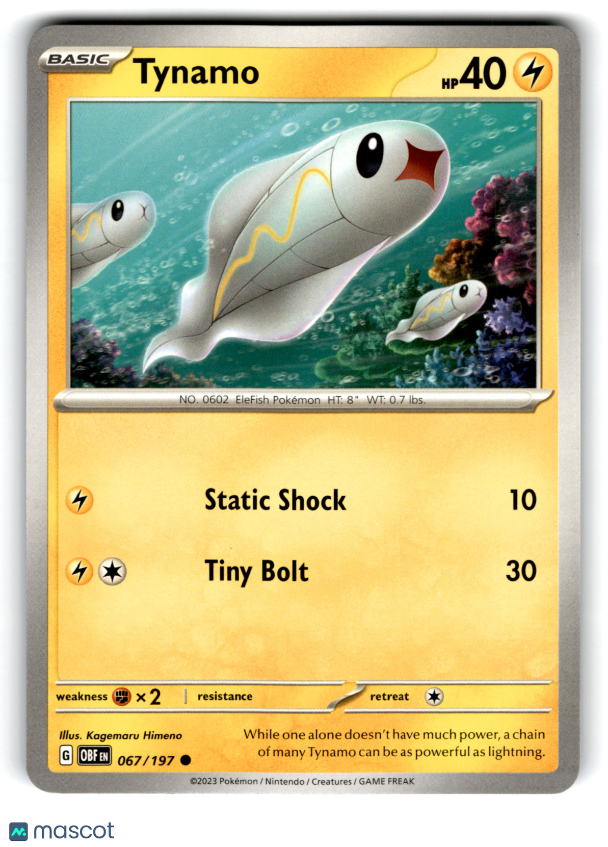 2023 Pokemon Tynamo #67/197