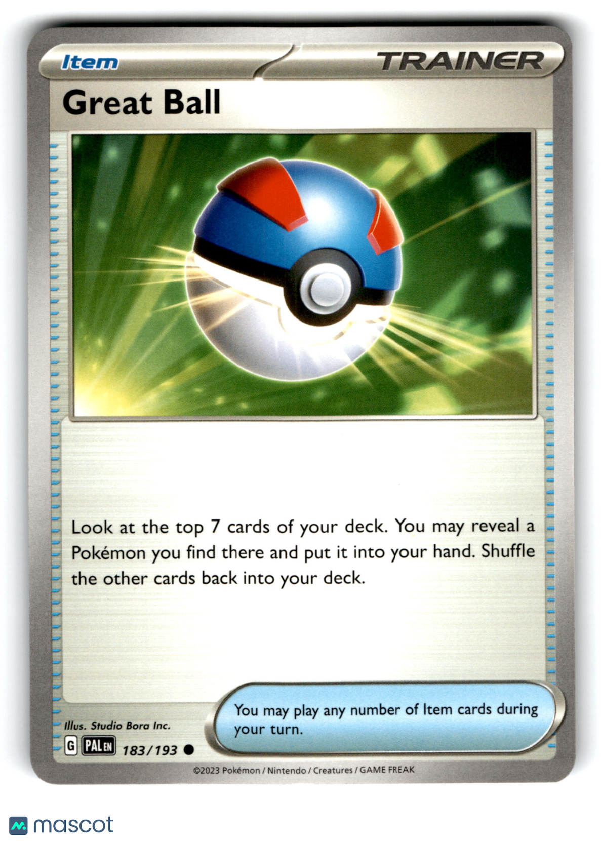 2023 Pokemon Great Ball #183/193