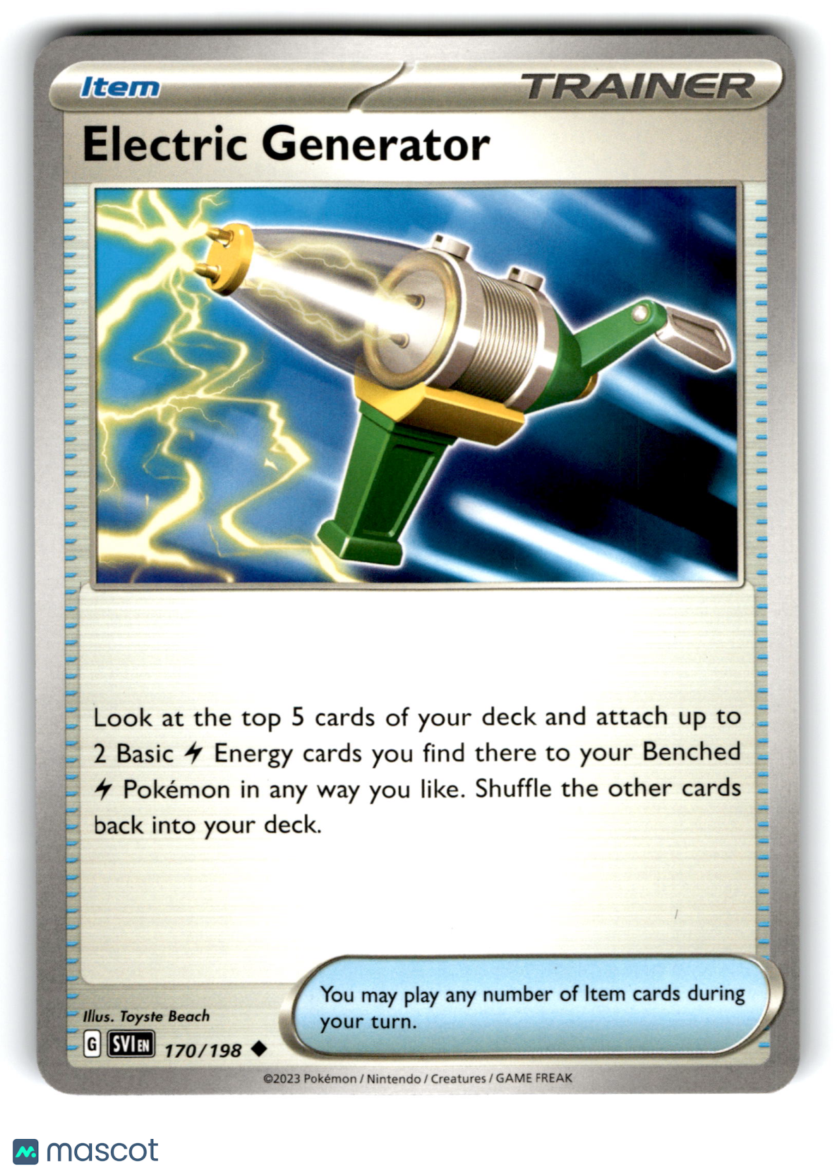 2023 Pokemon Electric Generator #170/198