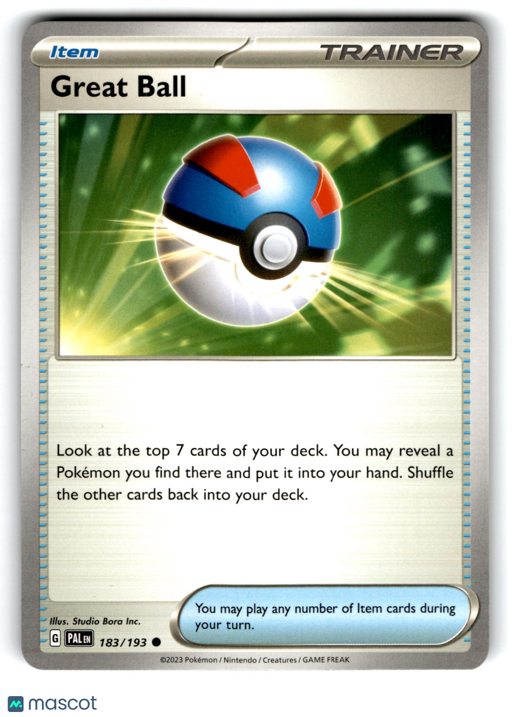 2023 Pokemon Great Ball #183/193