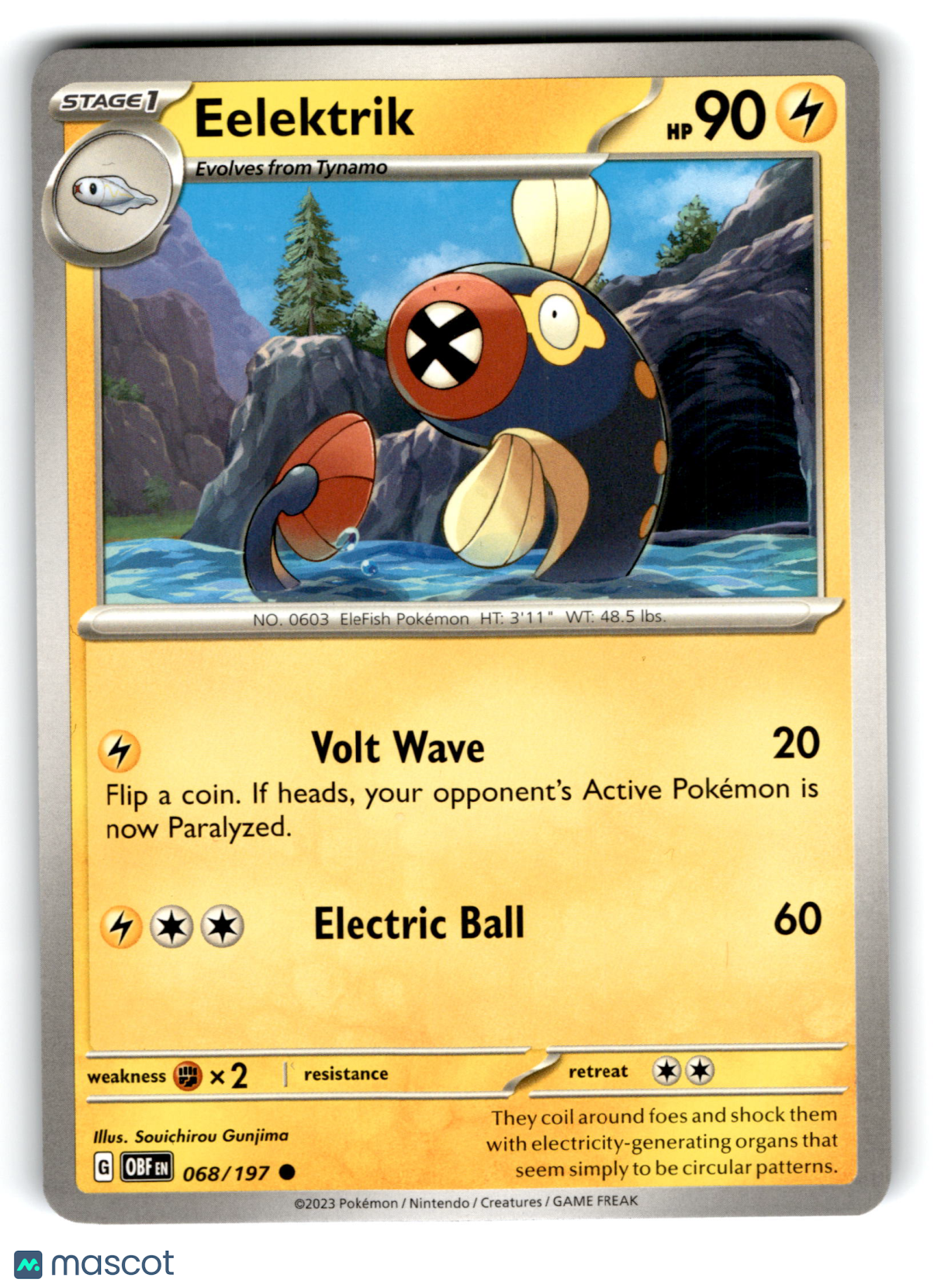 2023 Pokemon Eelektrik #68/197