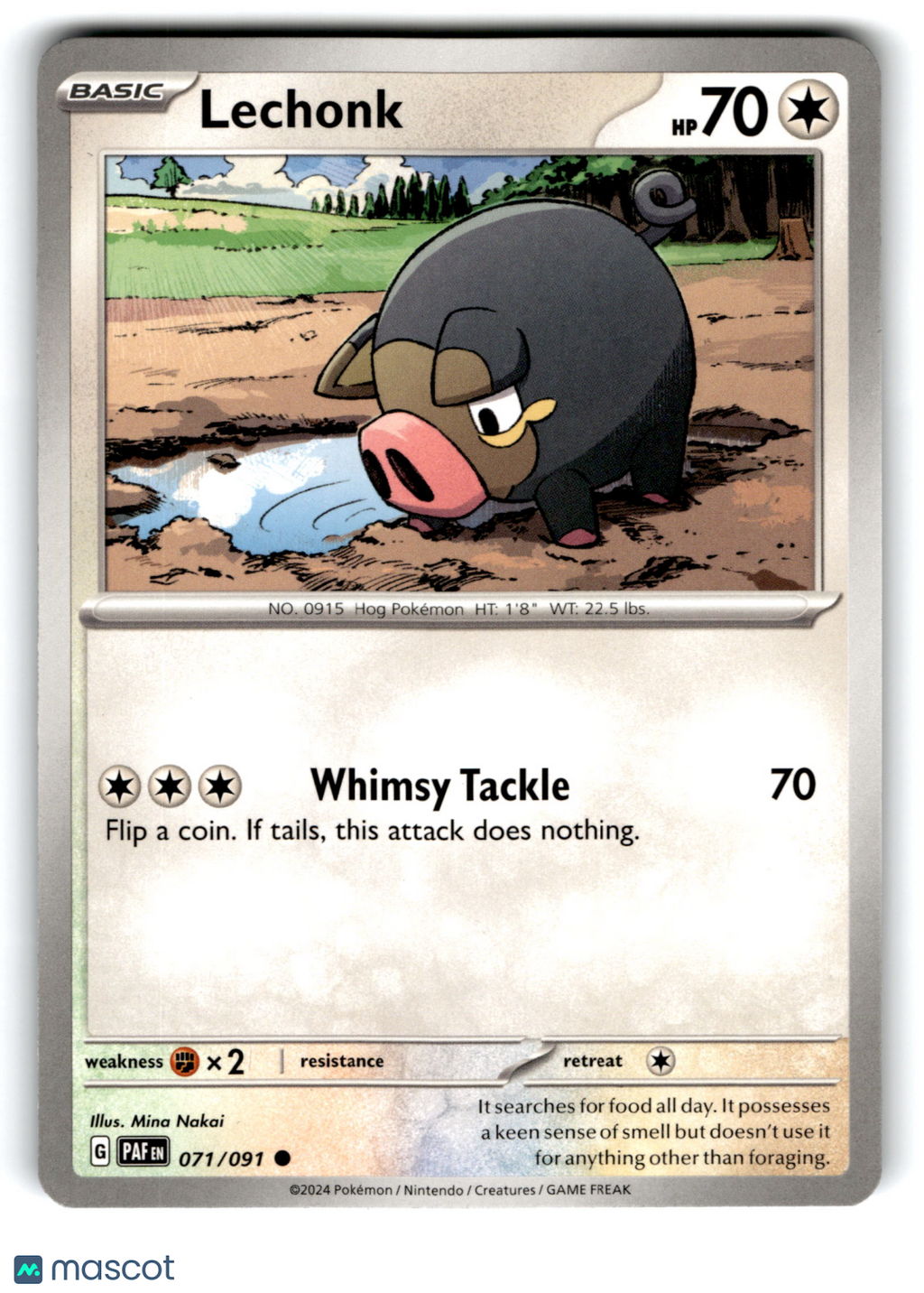 2024 Pokemon Lechonk #71/91