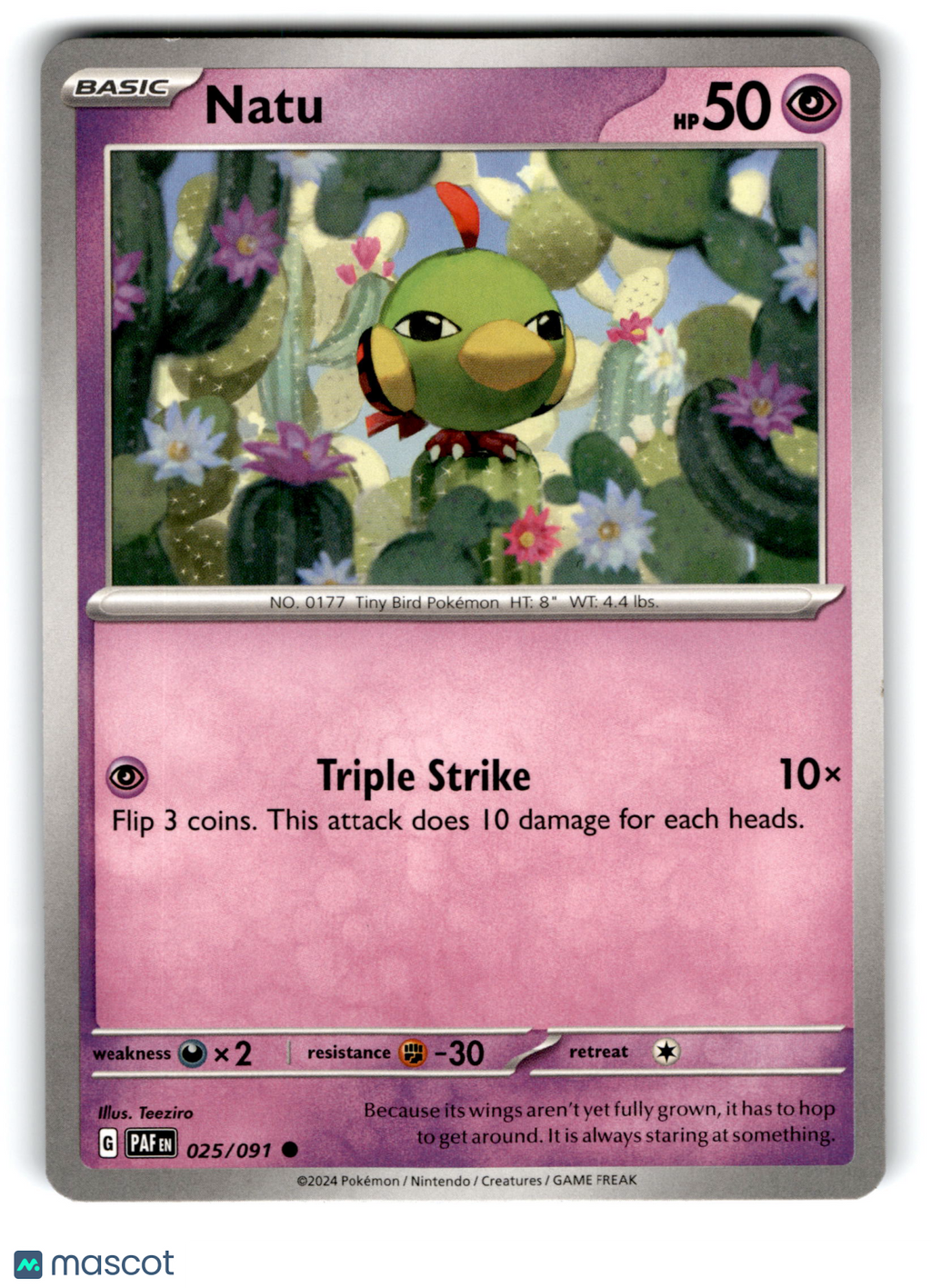 2024 Pokemon Natu #25/91