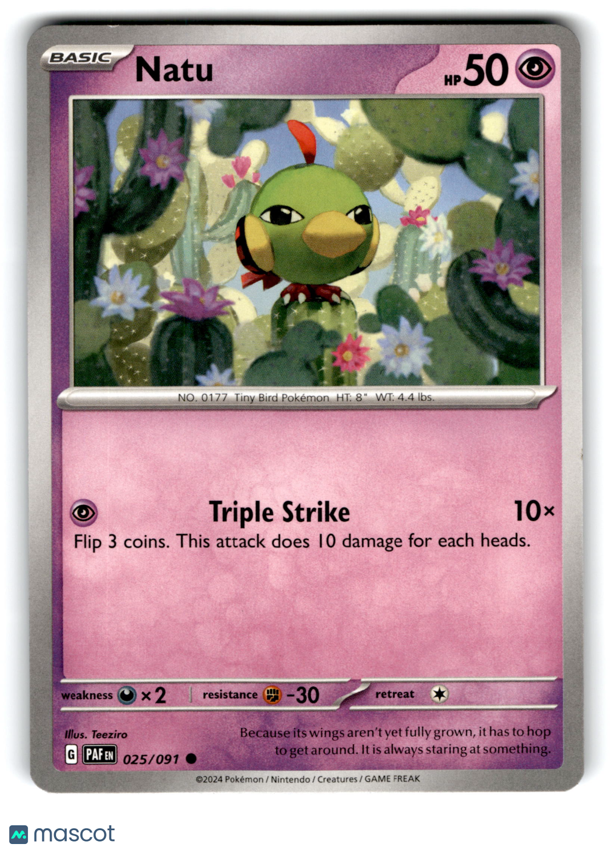 2024 Pokemon Natu #25/91