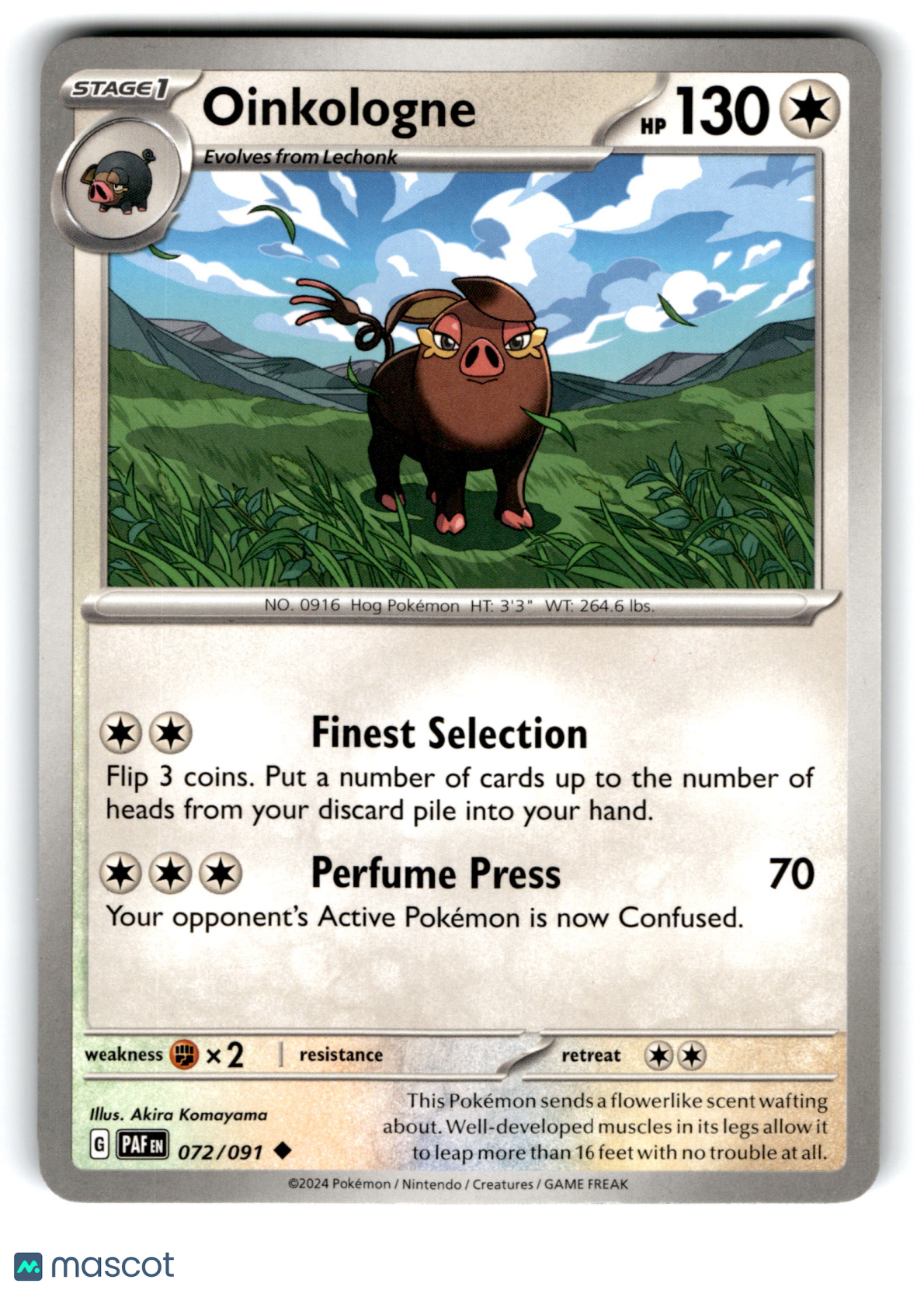 2024 Pokemon Oinkologne #72/91