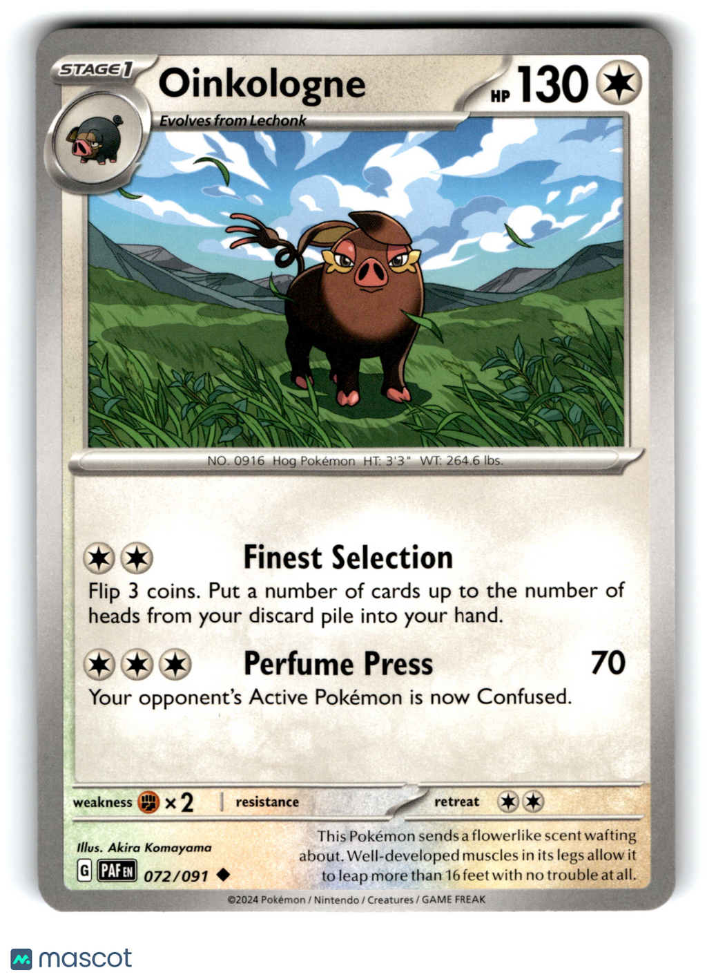 2024 Pokemon Oinkologne #72/91