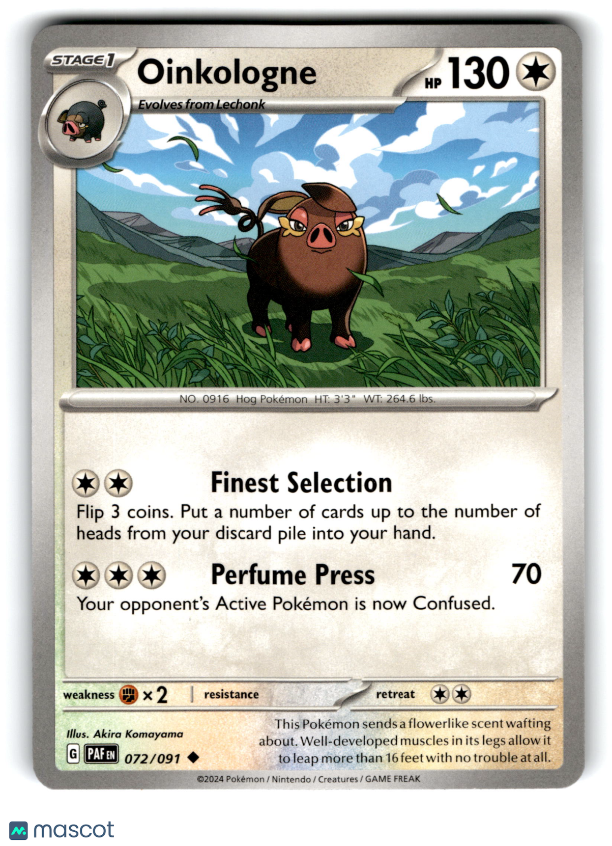 2024 Pokemon Oinkologne #72/91