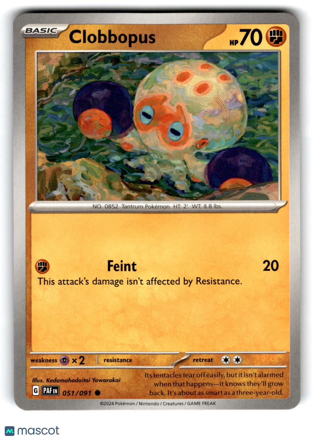 2024 Pokemon Clobbopus #51/91