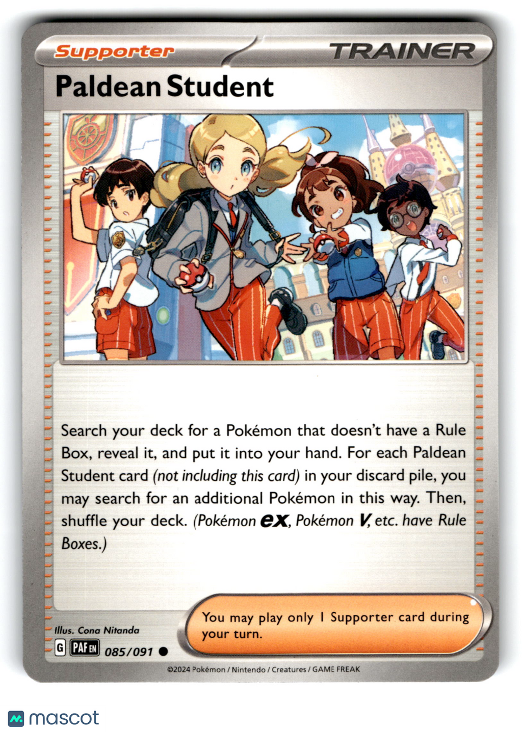 2024 Pokemon Paldean Student #85/91