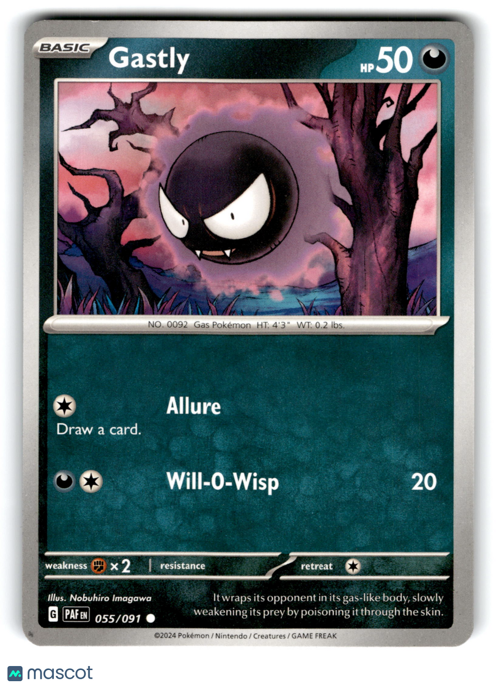 2024 Pokemon Gastly #55/91