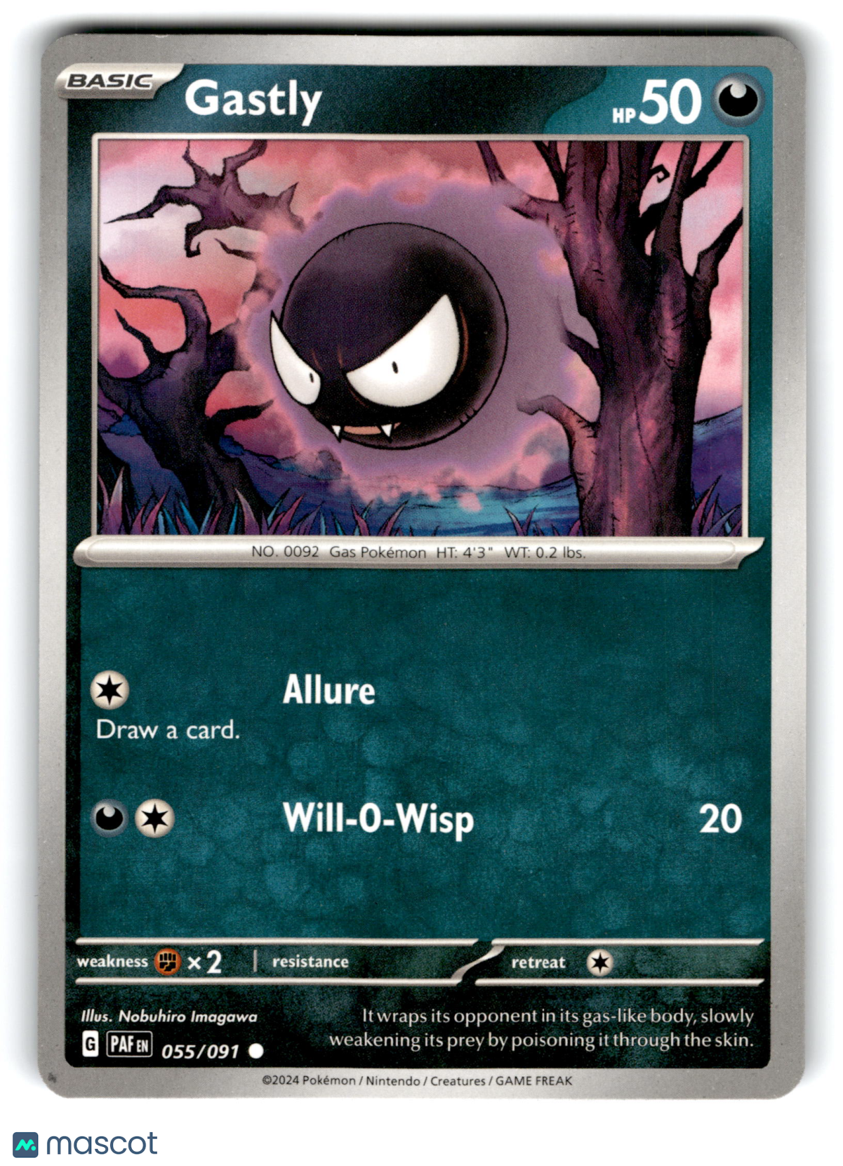 2024 Pokemon Gastly #55/91