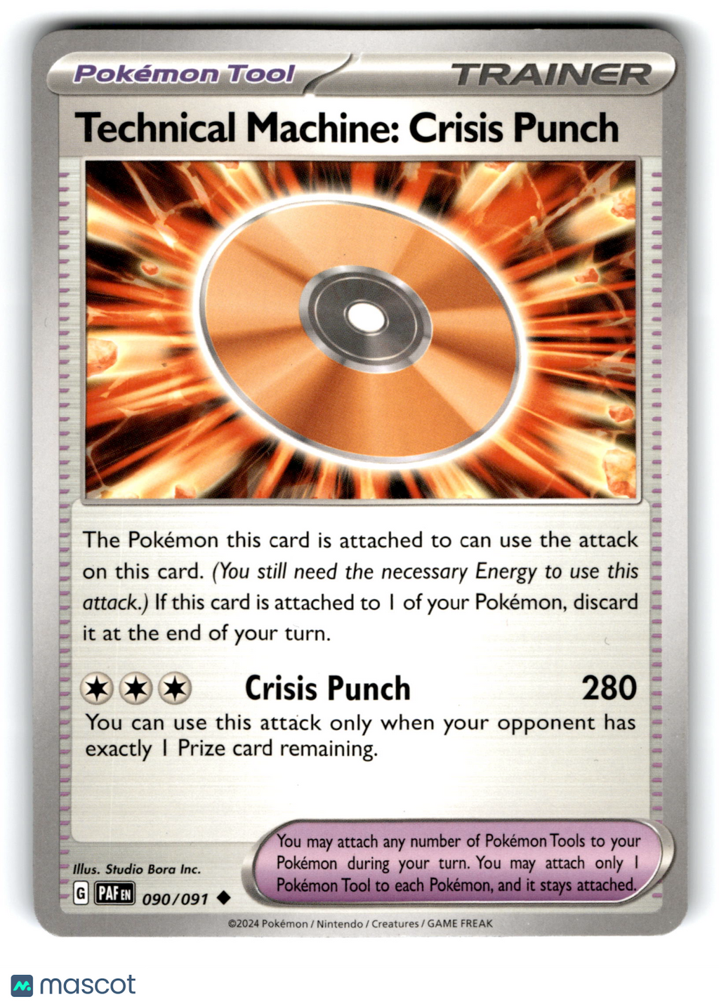 2024 Pokemon Technical Machine: Crisis Punch #90/91