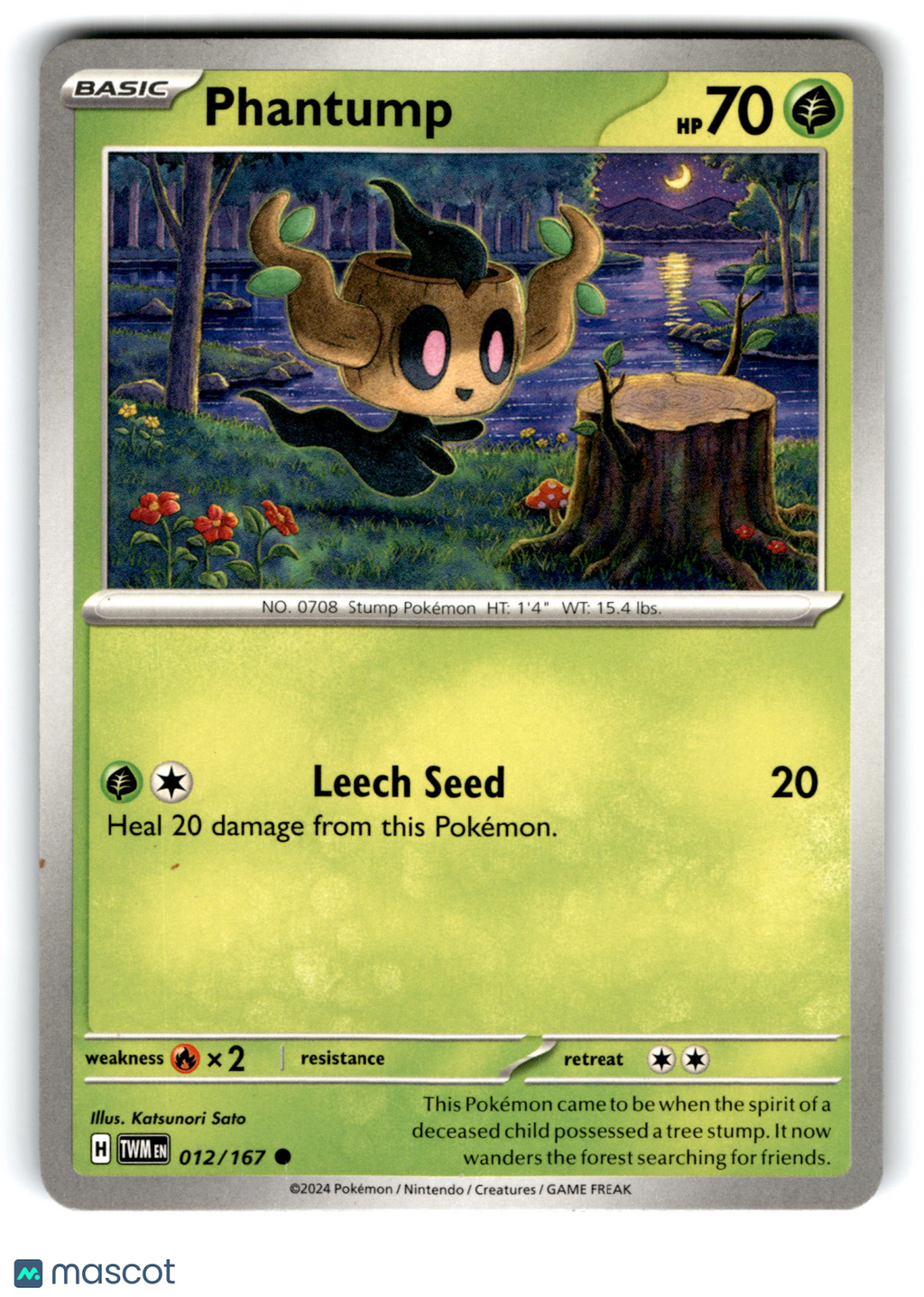 2024 Pokemon Phantump #12/167