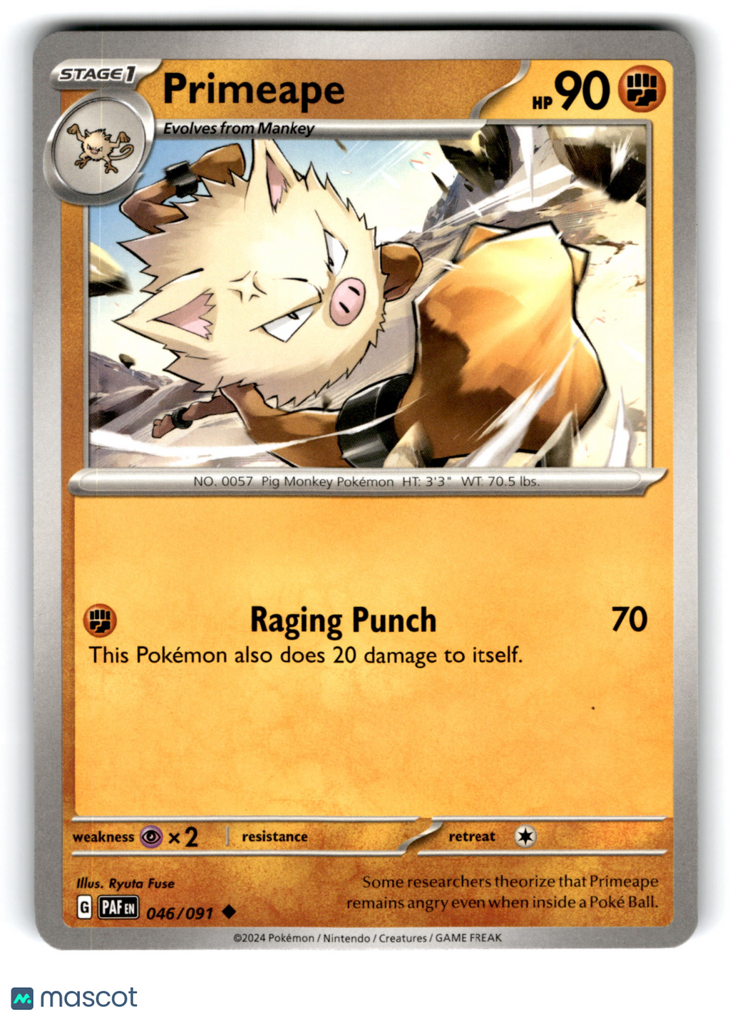 2024 Pokemon Primeape #46/91