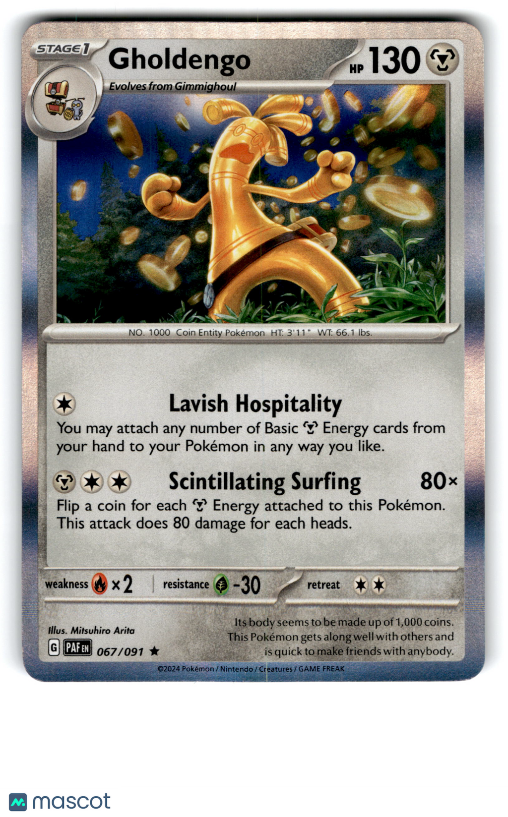 2024 Pokemon Gholdengo #67/91