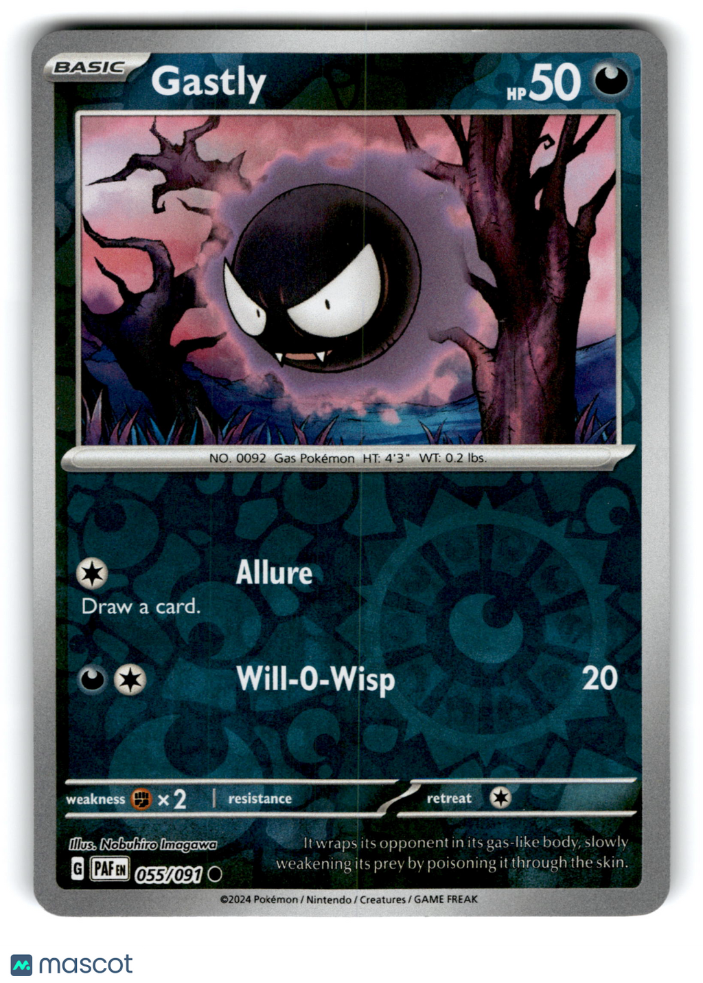 2024 Pokemon Gastly #55/91