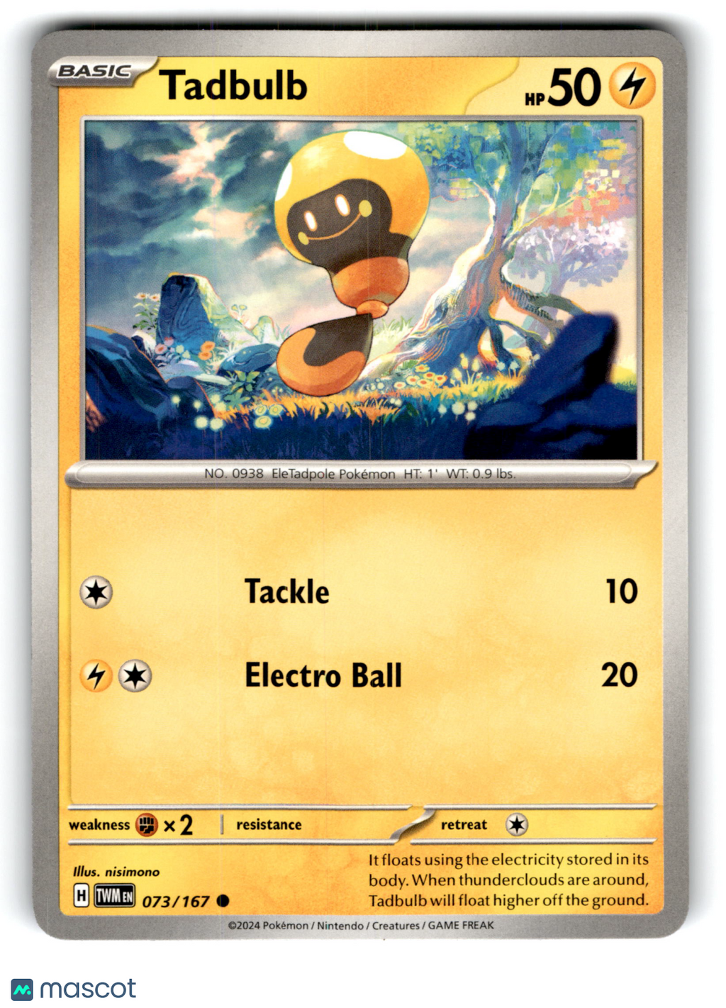 2024 Pokemon Tadbulb #73/167